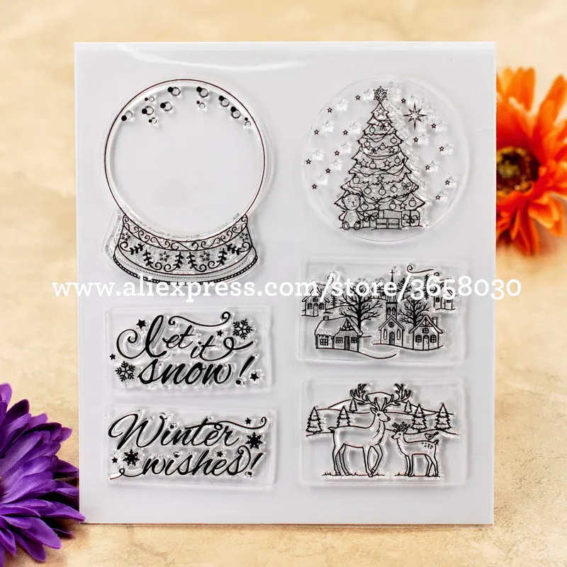 Let it зимние пожелания для скрапбукинга &quotсделай сам&quot карт фото учетной записи