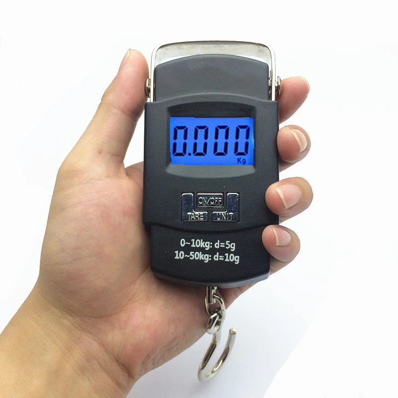 Цифровые Мини весы для рыбалки багажа путешествий 50 кг 10 г|luggage scale|portable scalehanging scale
