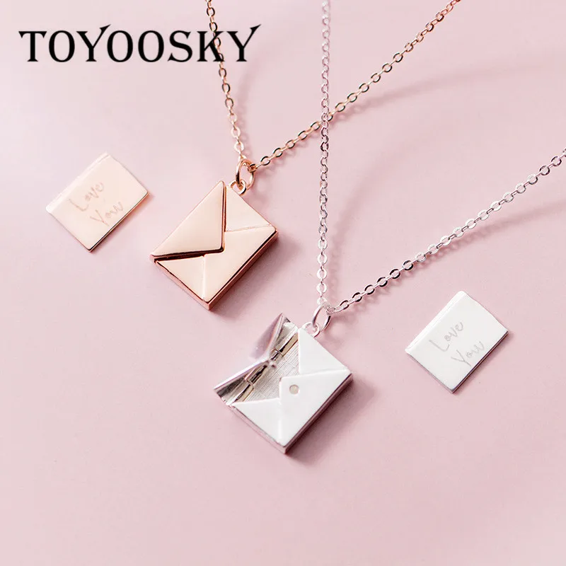 Женский кулон-конверт TOYOOSKY из серебра 925 пробы | Украшения и аксессуары