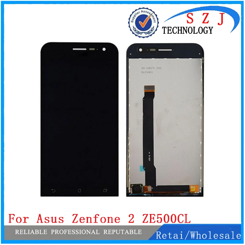 Новый Полный ЖК-дисплей 5 дюймов для Asus ZenFone 2 ZE500cl Z00d + сенсорный экран дигитайзер стекло в сборе Бесплатная доставка