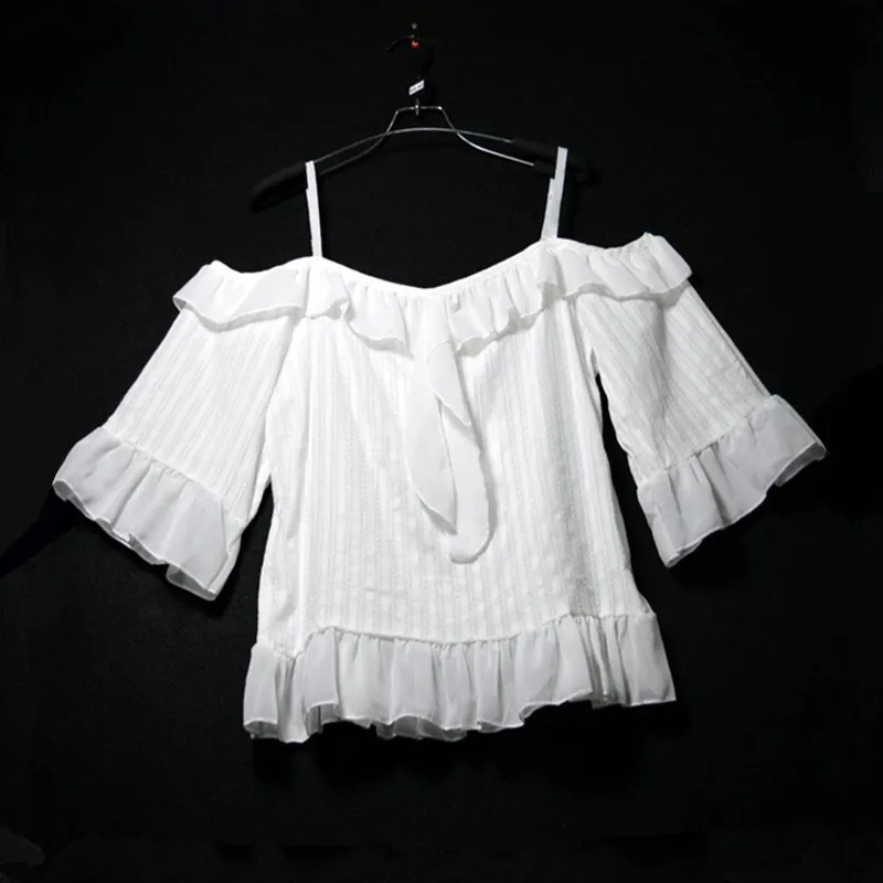 С открытыми плечами укороченные женские топы в Корейском стиле на рост от 90s M L