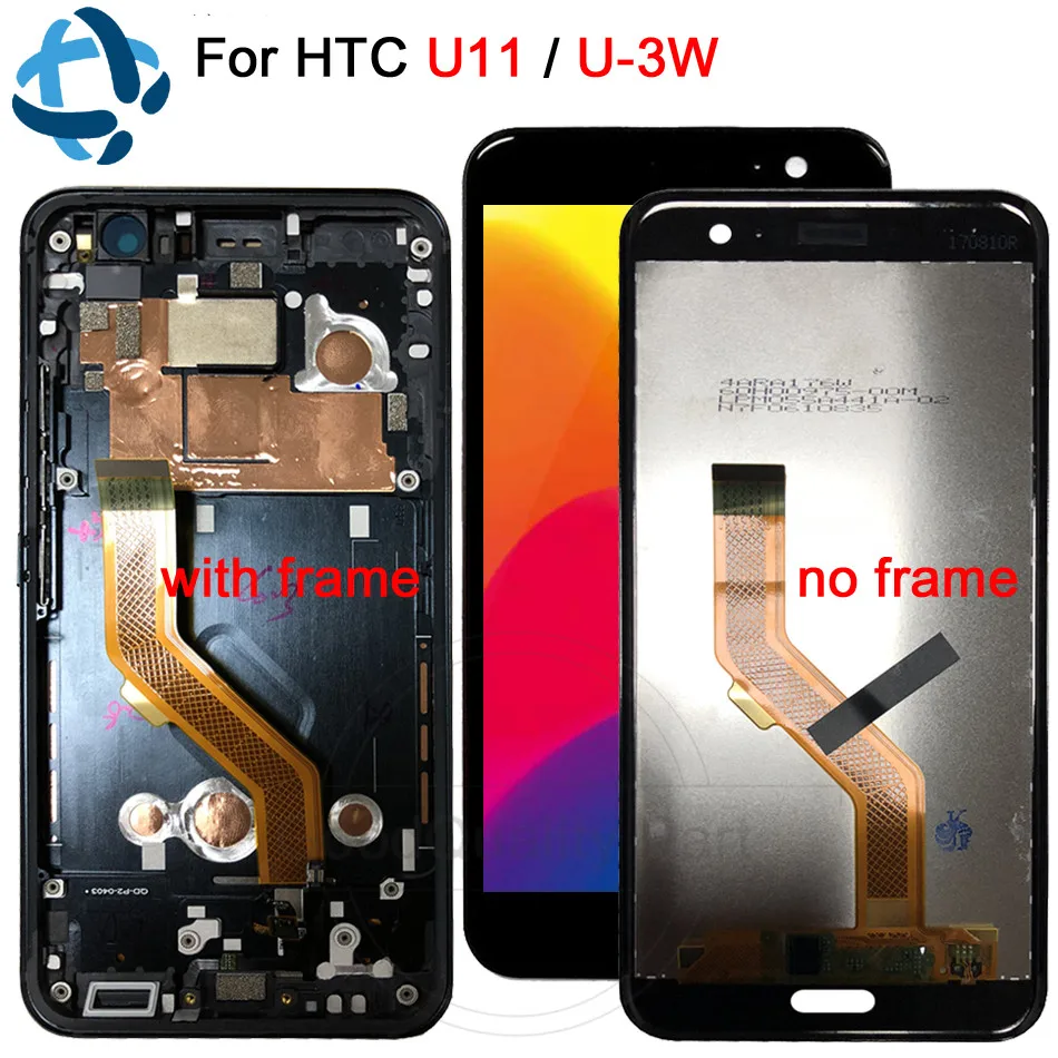 5 ''для HTC U11 LCD сенсорный экран стекло U 3w 1w дигитайзер с рамкой для дисплей