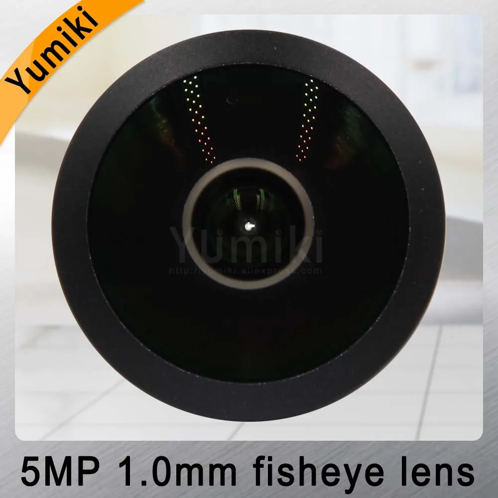 Yumiki рыбий глаз 5 Мп 1 0 мм IR CCTV объектив камеры HD мегапиксельная F2.2 1/3. 2 &quotформат