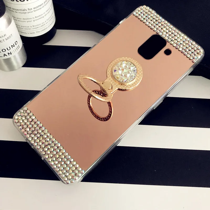 Для Samsung Galaxy A6 A8 Plus J4 J6 2018 телефон Note 9 8 S8 S9 a3 a7 2016 a5 2017 новое Кристальное кольцо