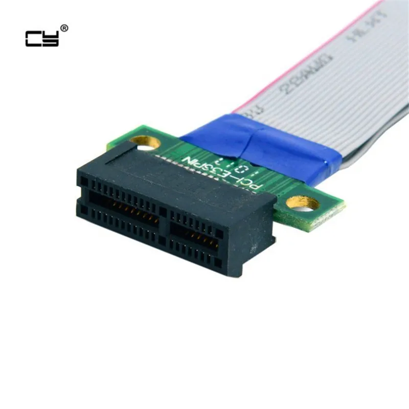 

PCI-E Express 1X Slot Riser Extender Extension Ribbon Flex Relocate adapter 20cm card