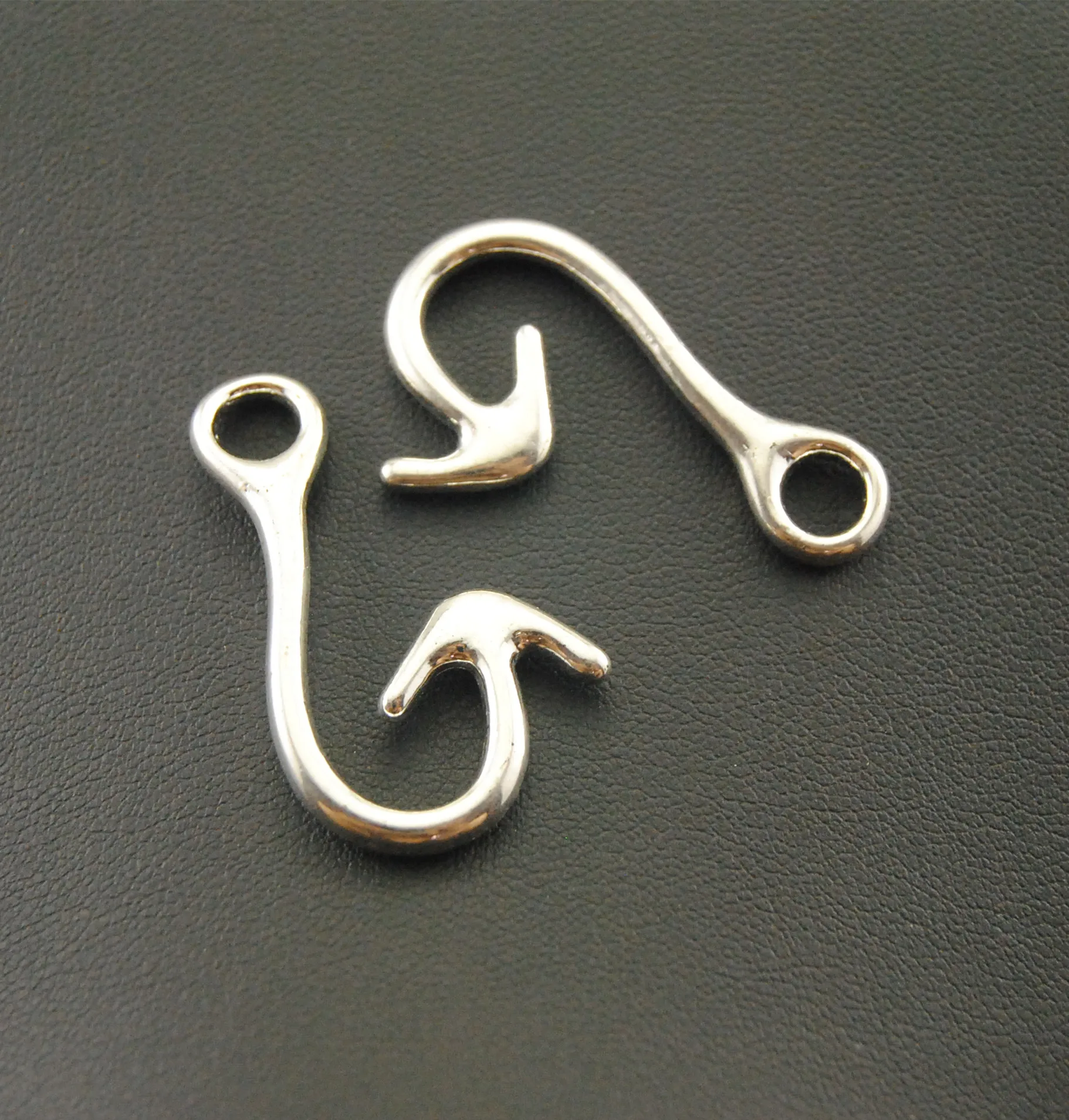 5 шт. Тибетский сплав серебряный цвет крючок для рыбы очаровательный браслет