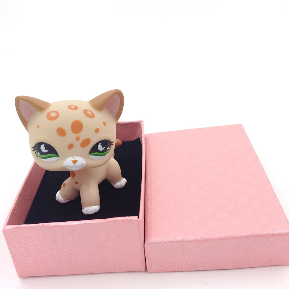 PS #852 желтая пятнистая кошка Kitty Hasbro коллекционная игрушка|Игровые фигурки и