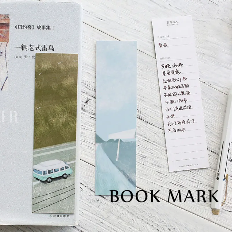 30 шт./кор. мой родной город декорации бумаги закладки kawaii Канцелярские книги