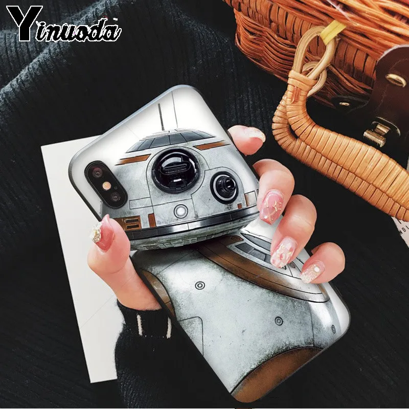 Yinuoda R2D2 BB8 Звездные войны Мягкий Силиконовый ТПУ чехол для телефона Apple iPhone 8 7 6 6S Plus