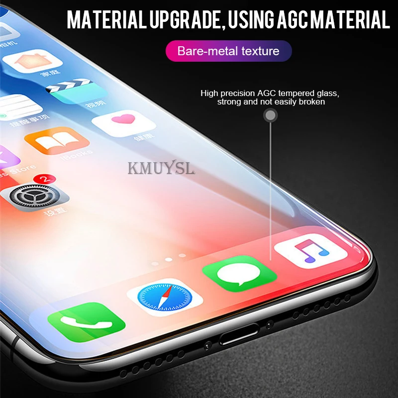Защитное стекло для iPhone 7 8 Plus X XS Max XR закаленное защитное стекло для экрана 9D изогнутое стекло для iPhone XS 6 S Plus