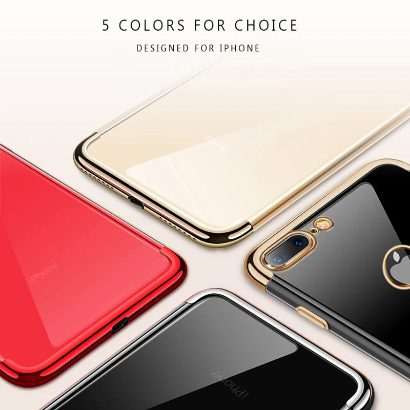 Чехол для iPhone X 7 8 Plus абсолютно новый ультра тонкий мягкий чехол телефона