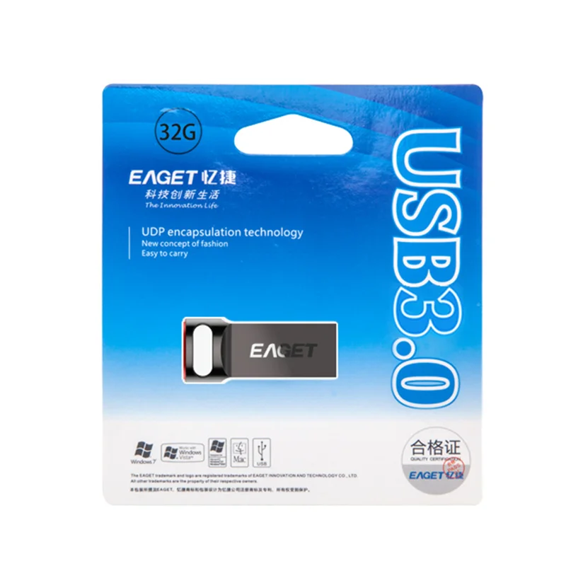 EAGET USB 3 0 флеш накопитель U81 Usb 16 ГБ 32 64 Гб 128 Высокая скорость UDP Металлический Мини