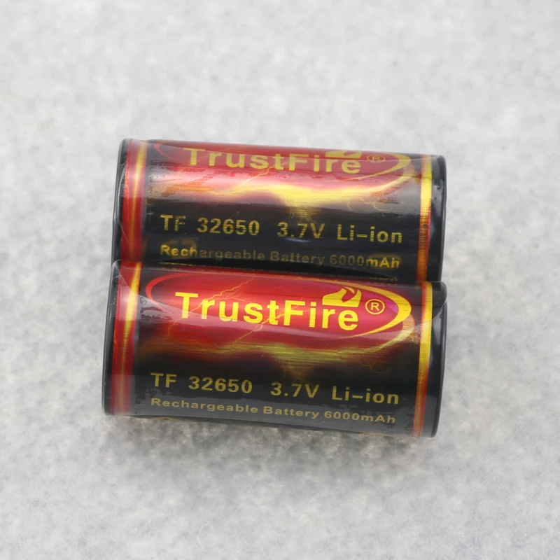 1 пара TrustFire 32650 6000mAh 3 7 V литиевая аккумуляторная защищенная батарея с печатной