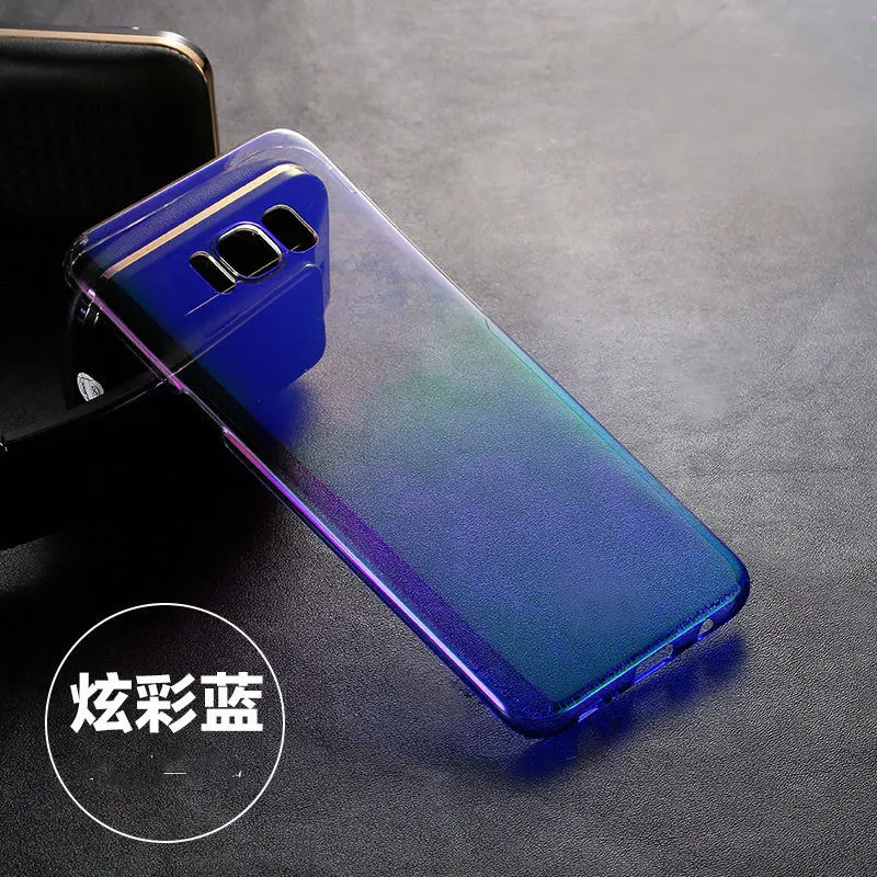 Colorful Blue 3D Blue ray красочное покрытие светоотражающий силиконовый мягкий чехол для телефона для samsung Note S 7 8 9 10 Lite plus Edge для девочек и женщин - Цвет: Colorful Blue