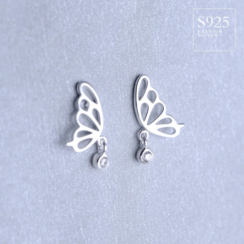 925 южнокорейские серьги милые чистые и свежие темпераментные модные гвоздики