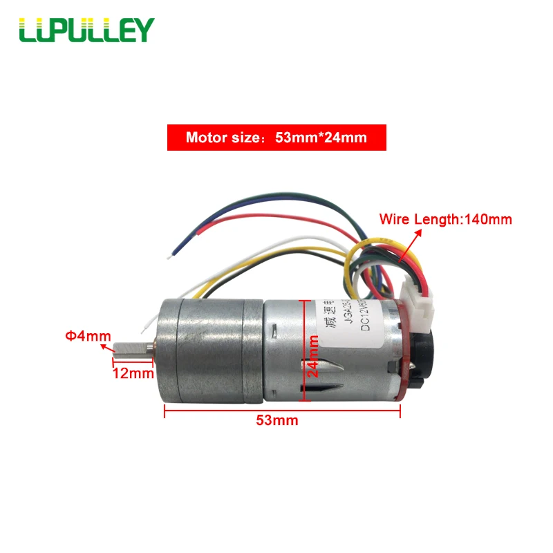 LUPULLEY 25GA370 кодировщик с двигателем переменного тока тест код лоток 6 В/12 В/24 В