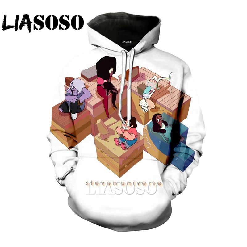 LIASOSO забавные 3D принтом женская и Мужская Уличная одежда с мотивами из аниме