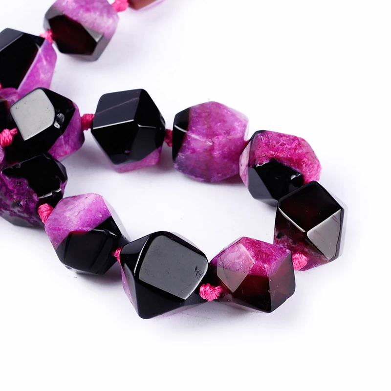 Бусины из агата натурального камня fushia бусины полудрагоценных камней