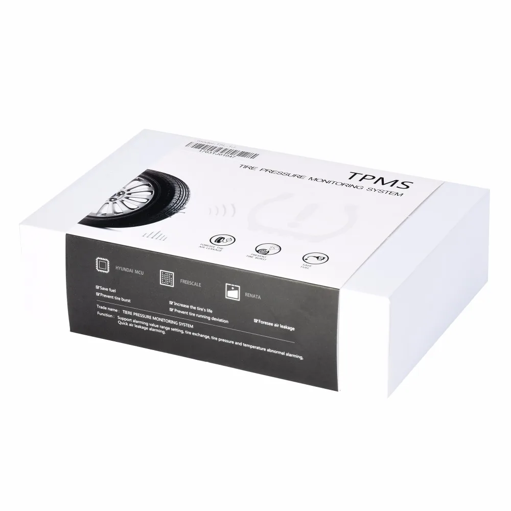 Солнечная энергия TPMS ЖК-дисплей Беспроводная автомобильная система контроля