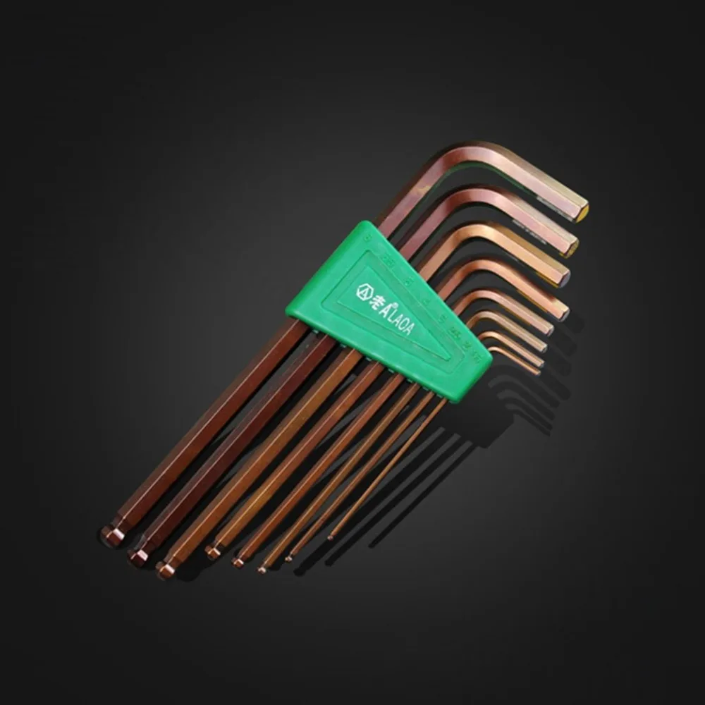 LA312408 8 шт S2 мини шаровой головкой Hex шестигранный ключ разъем шестигранные ключи
