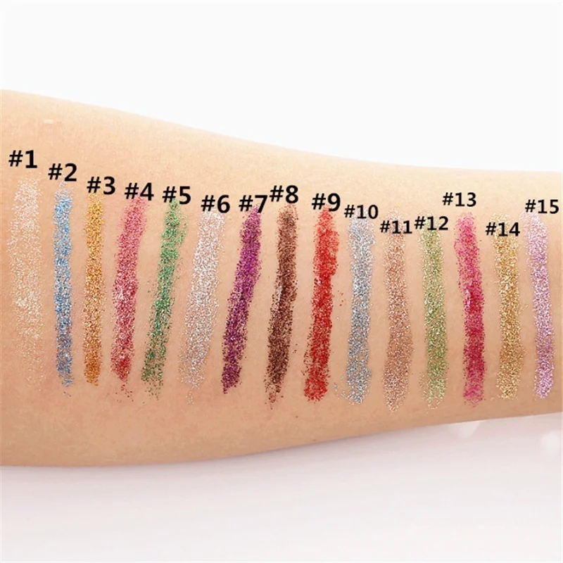 Жидкая подводка для глаз с блестками 1 шт. профессиональная косметическая