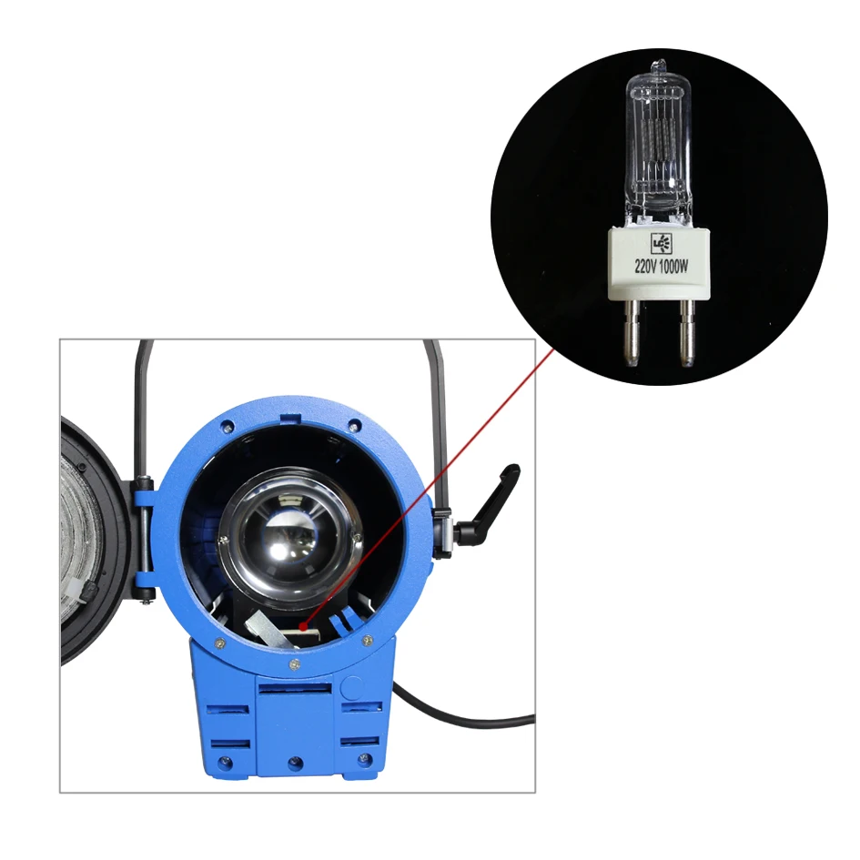 ALUMOTECH для Бразилии Gustavo Studio Fresnel Spot Lighting 220 В (650 Вт + 1000 Вт) X2and 110 X2 вольфрамовые