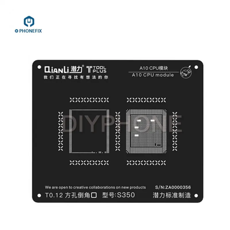 

QianLi 3D iBlack BGA Stencil CPU IC Chips BGA Reballing Stencils A7 A8 A9 A10 A11 CPU Motherboard Repair for iPhone 6 7 8 X