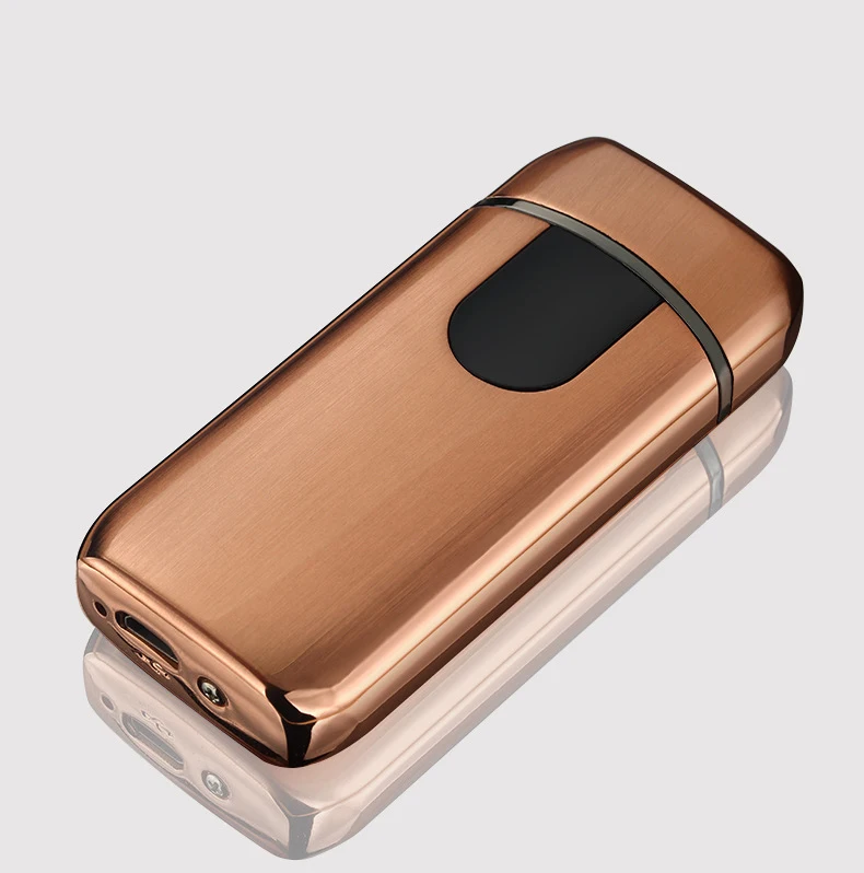 USB Зажигалка плазменная с двойной дугой без лазерного логотипа ветрозащитная