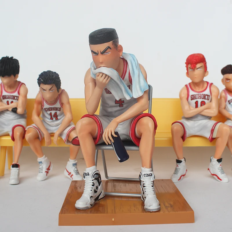 Аниме Slam Dunk Shohoku белая ПВХ фигурка Miyagi Akagi Rukawa Mitsui Hanamichi Sakuragi GK игрушка для
