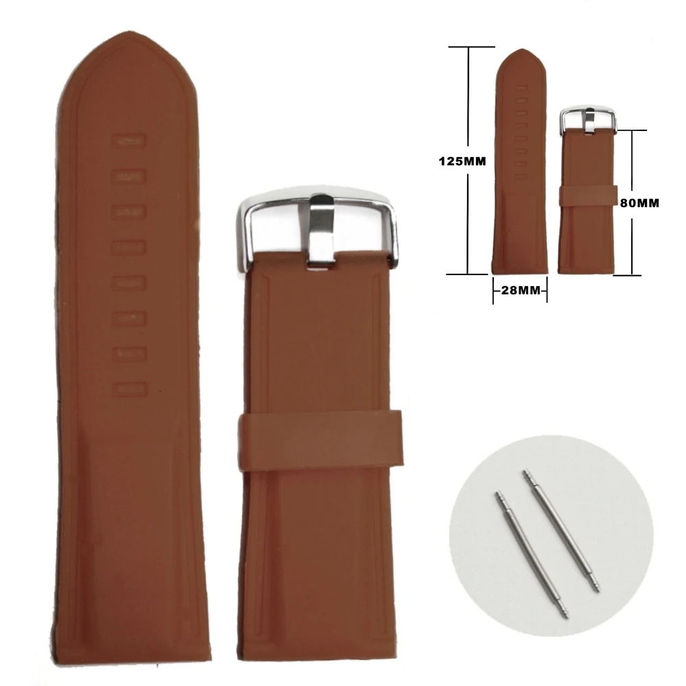 28 мм силиконовые желе резиновые унисекс часы ремешок WB1054J28JB|watch band strap|band strapwatch |