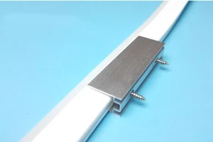 5 комплектов, алюминиевый держатель с зажимом, фиксированный кронштейн + винт для 12 В, 24 В, 220 В, 240 в, 110 В, светодиодные неосветильник вые зажимы для лент.