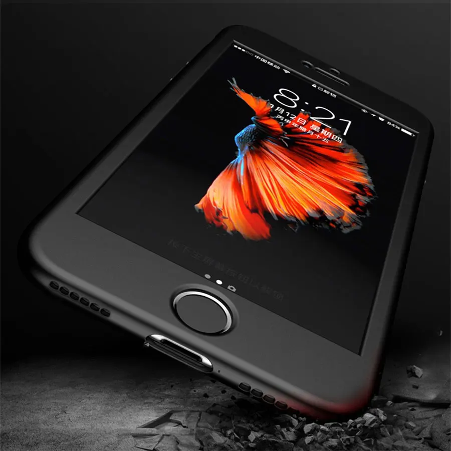 360 TPU Full Matte Case For iPhone 7 5 5S SE 6S 6 X XR XS MAX Silicone Flexible Cover Samsung A6 A8 J4 J6 2018 Note 9 8 S9 S8 S7 |
