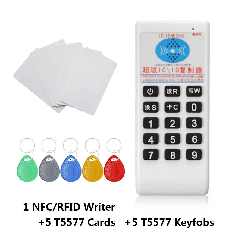 as photo shows RFID ручной 125 кГц-13,56 МГц Копир Дубликатор Cloner RFID NFC ID/IC считыватель карт и писатель карточки на костюм - Цвет: as photo shows