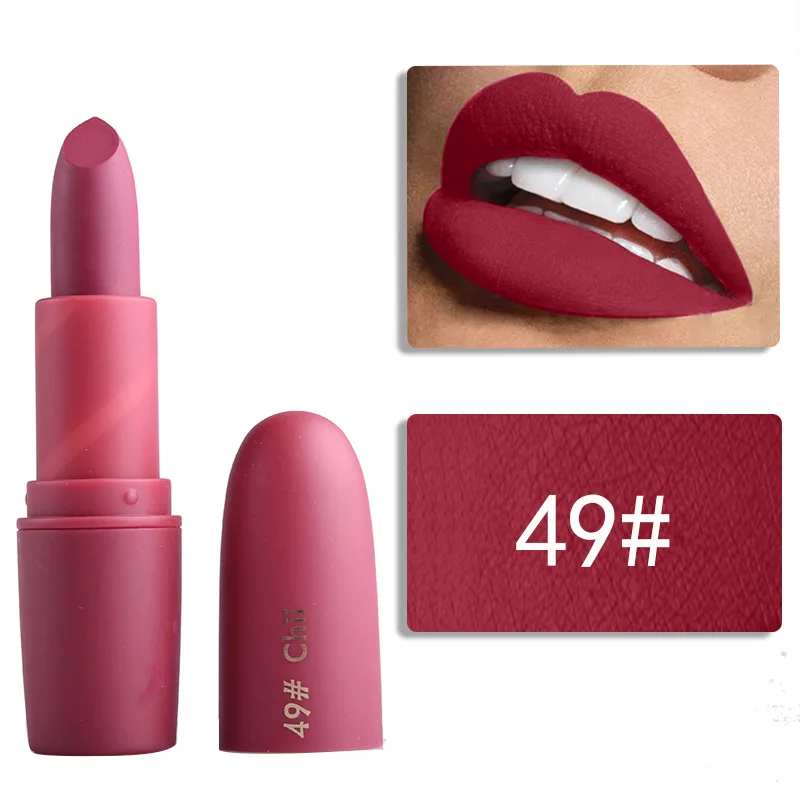 MR49 Miss Rose, помада телесного цвета, 22 цвета, водостойкая, вампирская, коричневая, красота, Детские губы, Batom, матовая губная помада, макияж, Tats Eugenie Margherita - Цвет: MR49