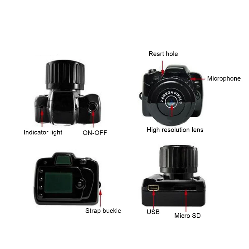 New Portable Mini Pocket 720P HD Webcam Camera Video Camcorder DV DVR Micro Digital Recorder DOM668 | Электроника
