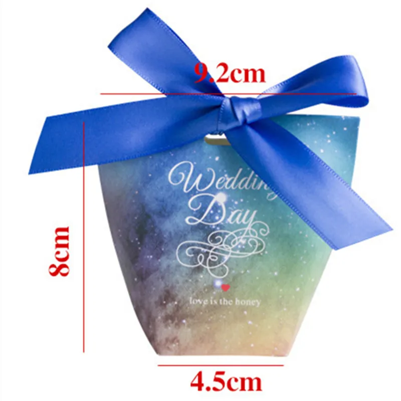 10 шт. звездное небо Свадебная конфетная коробка вечеринка поставки подарочной