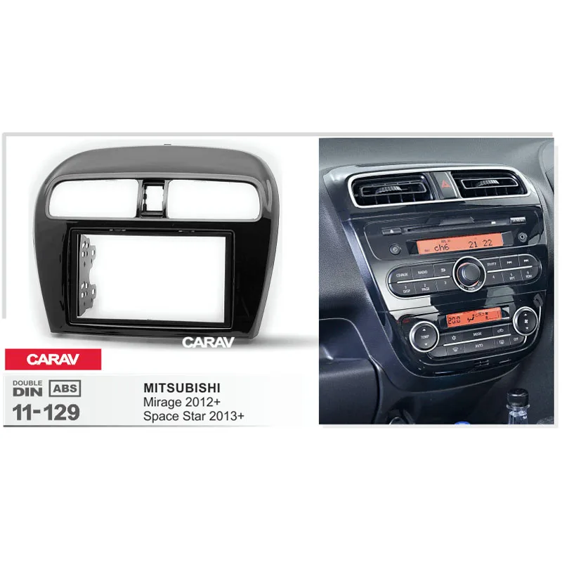 Радиоприемник Для MITSUBISHI Mirage 2012 + Space Star 2013 два Din радио DVD стерео CD панель приборной