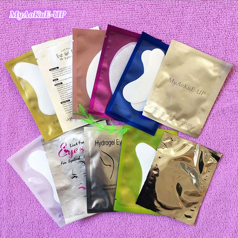 Хит продаж 2000 пар бумажные накладки для наращивания ресниц привитые наклейки