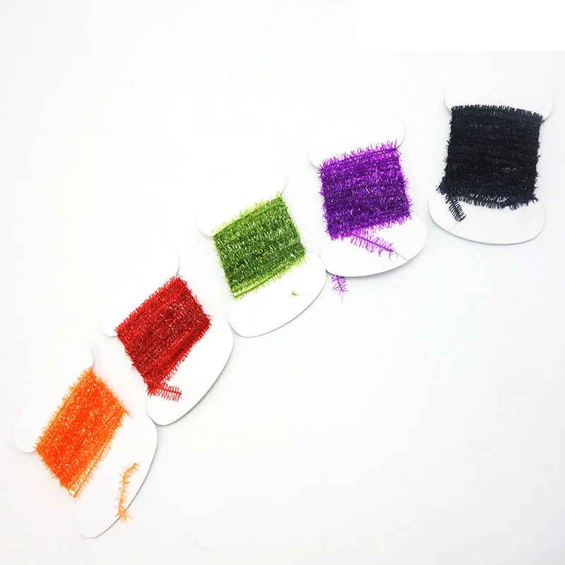 5 цветов 3 м/лот нахлыстовая мишура синельная кристальная блестящая леска Риг