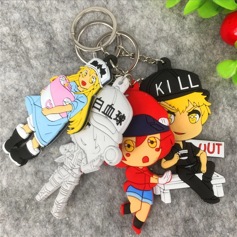 Аниме клетки на работе Hataraku Saibou тромбоцитарный убийца T клетка ПВХ двусторонний