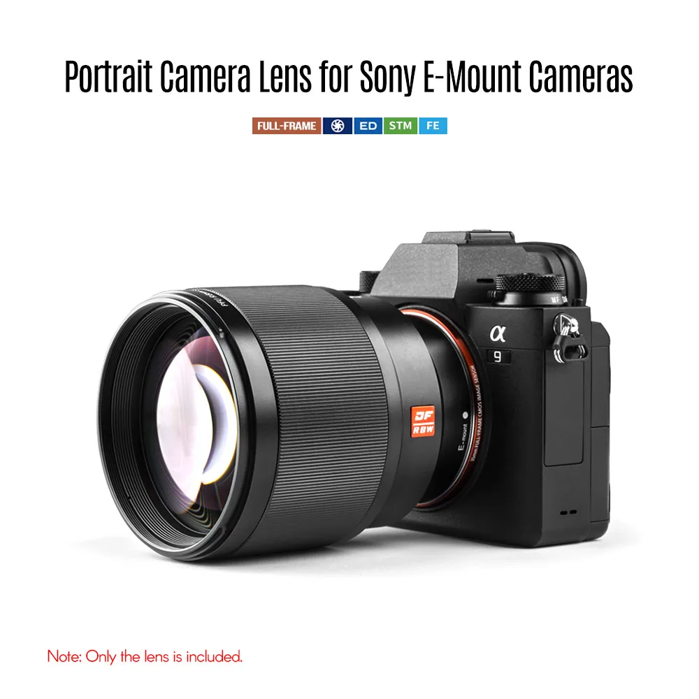 Viltrox 85 мм F1.8 STM Профессиональный Камера объектив с фиксированным фокусным расстоянием с блендой металлический Поддержка байонет с автоматической фокусировкой AF для sony Камера фон для фотосъемки