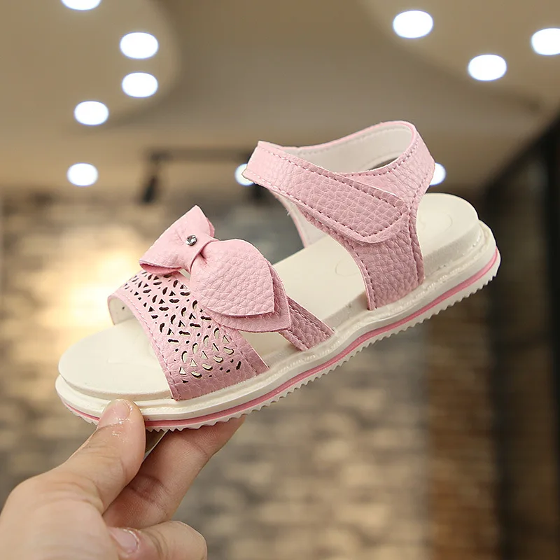 Новое поступление девушки сандалии принцессы летние детская обувь для девочек