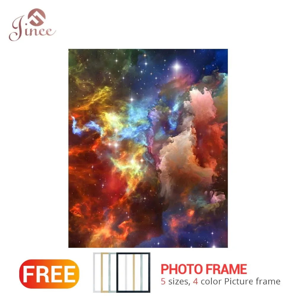 Алмазная картина Галактика мозаика Вселенная полноразмерная круглая из страз