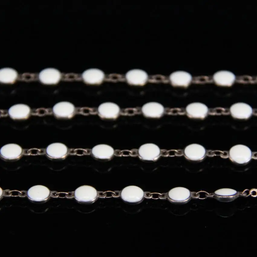 Howlite цветной лампворк 6 мм плоские круглые бисерные медные четки цепи