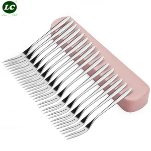 Столовые приборы, столовые приборы из нержавеющей стали, маленькая Десертная Вилка