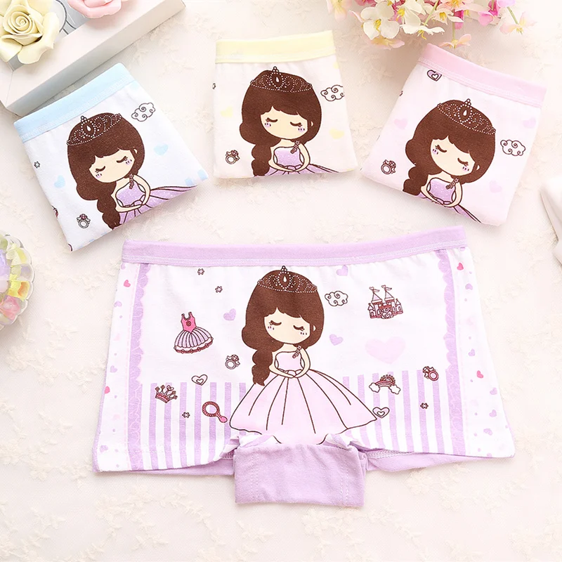 2 шт./лот красивые детские трусы боксеры с героями мультфильмов нижнее белье для