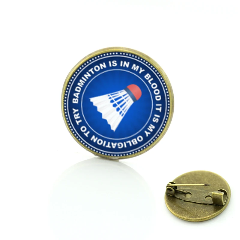 JWEIJIAO Модные мужские и женские броши для бадминтона с фотографией, значок на булавке высокого качества ручной работы для занятий спортом, значок для влюбленных, брошь в подарок
