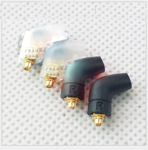 4 шт. встроенные L образные штырьковые разъемы для наушников Shure SE215 / SE315 SE425 SE535 UE900|l
