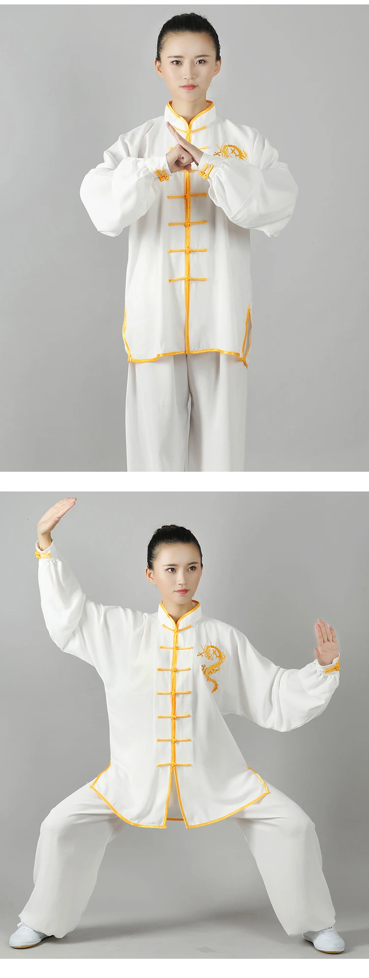 Комплекты для ушу, одежда для выступлений с вышивкой, Taijiquan, костюм для тайчи с длинными рукавами, весна, лето, утренняя одежда для тренировок, одежда для боевых искусств