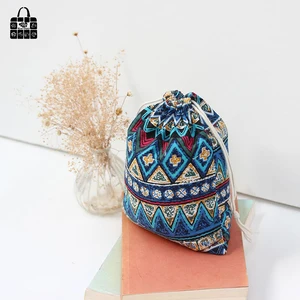 1 х сумка с геометрическим принтом из 100% хлопка, аксессуары для путешествий, одежда, нижнее белье, игрушечная обувь, сумка для хранения, мешочек для багажа сумка-Органайзер